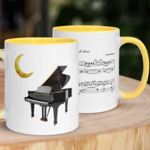 Mug Clair de Lune de Debussy - jaune