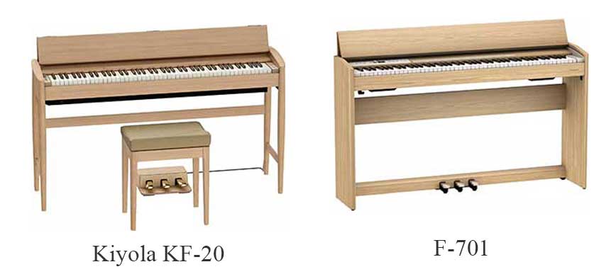 Comparaison entre le Roland Kiyola et le F-701