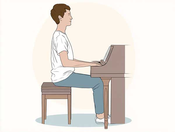 Position du corps pour jouer du piano